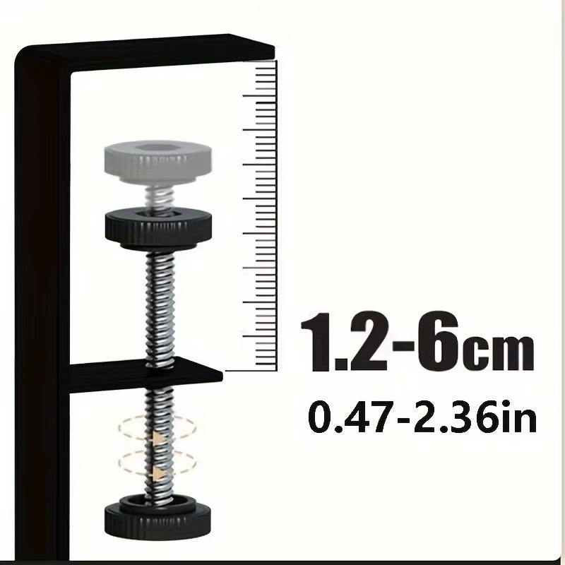 Under Desk Cable Management Tray No Drill Metal Mesh Cable Management under Desk with Clamp Mount
