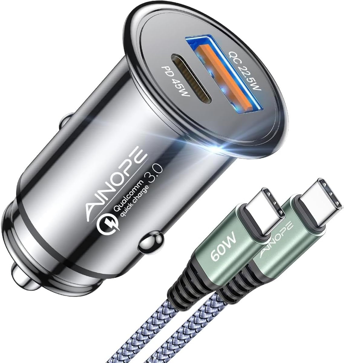 67.5W Car Charger USB C Fast Charge, Iphone 18 Pro Max Charger
