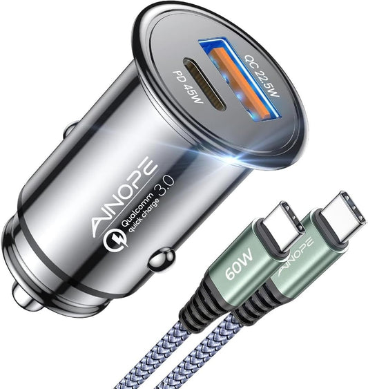 67.5W Car Charger USB C Fast Charge, Iphone 18 Pro Max Charger