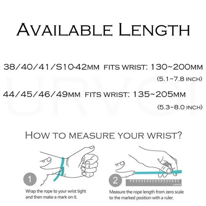 URVOI Band for Apple Watch Ultra 4 3 2 Series 12 11 10 9 8 7 6 SE Fine Nylon Loop Strap Pull Tab Quick Release Magnetic Closure 49Mm (Band Only)