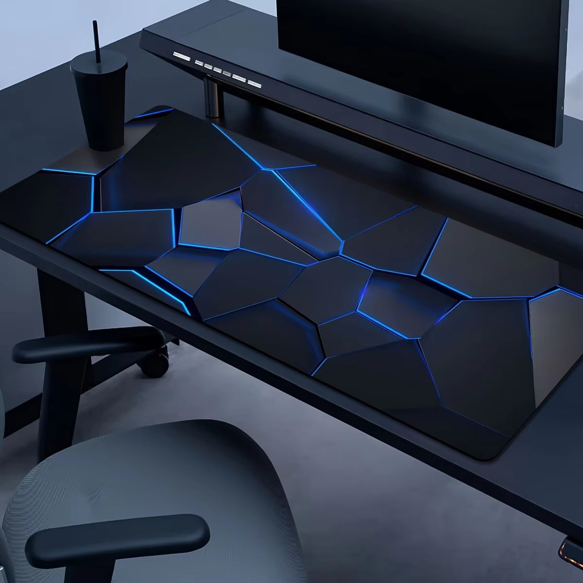 Line Geometry RGB Mouse Pad Large Mousepad 400X900 Gaming Mats PC Computer Keyboard XL Desk Mat Offices Interior Accessories Rug