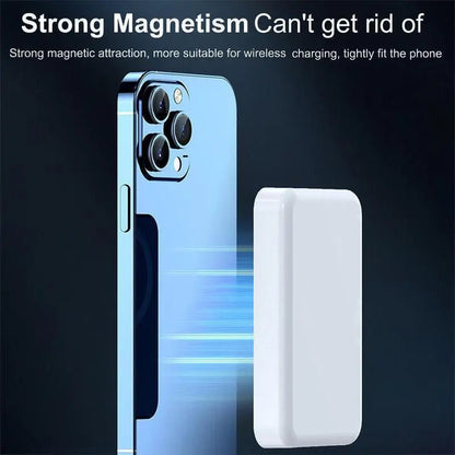 XMWUS 5000Mah Magnetic Power Bank, Wireless Portable Charger for Iphone 12-18 Series, Compatible with Magsafe Cases, Compact Travel Battery Pack